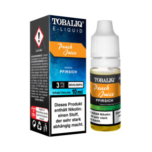 TOBALIQ E-Liquid - 3mg Nikotin - Peach Juice