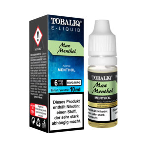 TOBALIQ E-Liquid - 6mg Nikotin - Max Menthol
