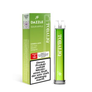 TOBALIQ DAZZLE 600Puffs - 20mg Nikotin - SOUR APPLE