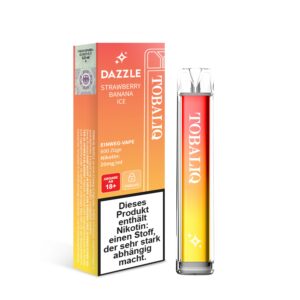 TOBALIQ DAZZLE 600Puffs - 20mg Nikotin - STRAWBERRY BANANA ICE
