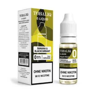 TOBALIQ E-Liquid - 0mg Nikotin - Banana & Blackcurrant