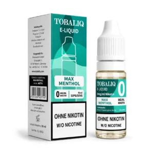 TOBALIQ E-Liquid - 0mg Nikotin - Max Menthol