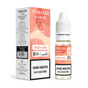 TOBALIQ E-Liquid - 0mg Nikotin - Peach Juice