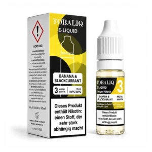 TOBALIQ E-Liquid - 3mg Nikotin - Banana & Blackcurrant