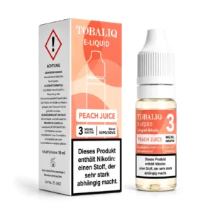 TOBALIQ E-Liquid - 3mg Nikotin - Peach Juice