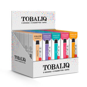 TobaliQ E-Shisha 600Puffs - 10mg Nikotin - 20er Mix Display