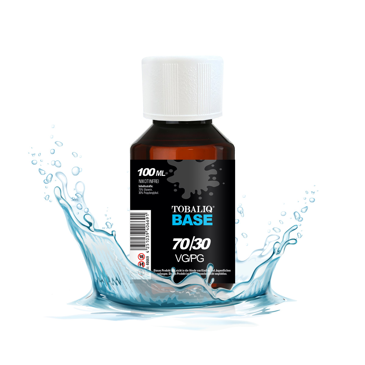 TOBALIQ BASE Liquid (Ohne Nikotin) 70VG/30PG,100 ml - Premium24 GmbH
