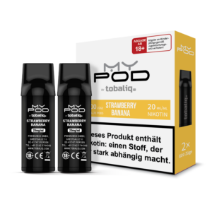 TOBALIQ MyPOD - 20mg - 2er Pack (2x600 Züge) - Strawberry Banana