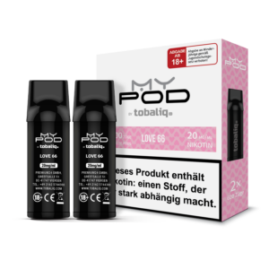 TOBALIQ MyPOD - 20mg - 2er Pack (2x600 Züge) - Love 66