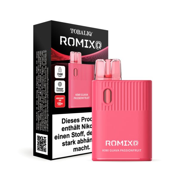 TOBALIQ RomixQ – 20mg Nikotin, 600 Puffs – Kiwi Guava Passionfruit