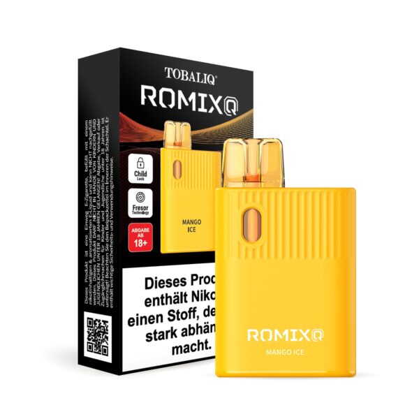 TOBALIQ RomixQ – 20mg Nikotin, 600 Puffs – Mango Ice