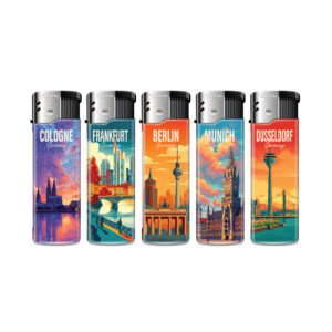 TOBALIQ Motivfeuerzeug DEUTSCHE STÄDTE