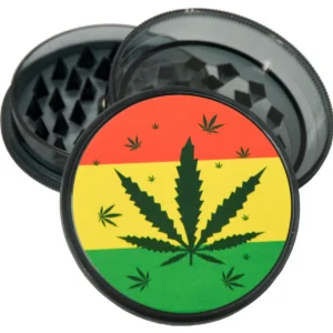 CannabisGrind Kunststoff-Grinder mit Motiven, 24er Display