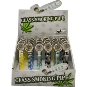 Glaspfeife "Glass Smoking Pipe", 24er Display