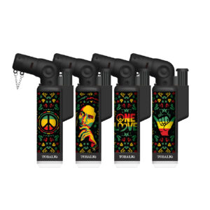 TOBALIQ Jet Flame Feuerzeug UV CANABIS