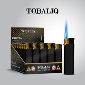 TOBALIQ Jet Flame BLACK AND GOLD ELITE RUBBER