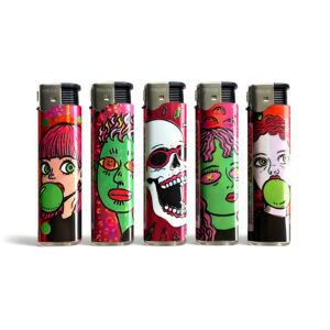 TOBALIQ 3D Metallic JET-Motivfeuerzeug COLOR FACE