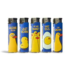 TOBALIQ JET-Motivfeuerzeug DUCK FAMILY