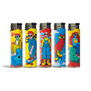 TOBALIQ JET-Motivfeuerzeug HAPPY SKY