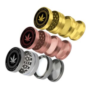 Metall Herbal Grinder "XXX", 4-teilig, 4cm, 12er Display