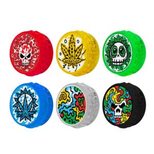 TOBALIQ Bottle Cap Grinder "Skull/Cannabis", 24er Display