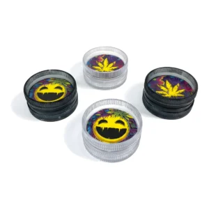 TOBALIQ MINI-MAG Grinder "Happy/Cannabis", 24er Display