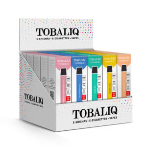 TOBALIQ E-Shisha  600Puffs - 0mg Nikotin - 20er Mix Display