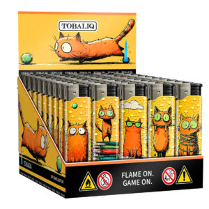 TOBALIQ, Jet Flame 3D Metallic, Feuerzeug, Jetflamme, Sturmfeuerzeug, nachfüllbar, Metalloptik, Piezo, Gasfeuerzeug, Qualität