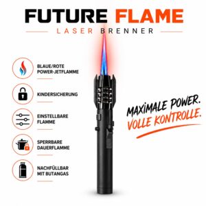 Tobaliq Power-Jet-Flame-Brenner | 20,5 cm | FUTURE FLAME | 6er Display