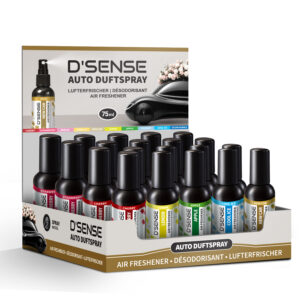 TOBALIQ Lufterfrischer "D'SENSE SPRAY" 25er Mix-Display, 10 Düfte